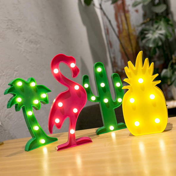 3D Led Gece Lambası Unicorn-Flamingo-Ananas-Bulut-Kaktüs-Palmi...