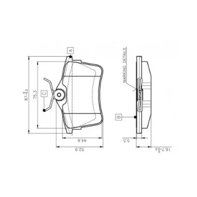 Peugeot 308 2007 sonrası 0986TB3091 Arka Fren Balatası bosch