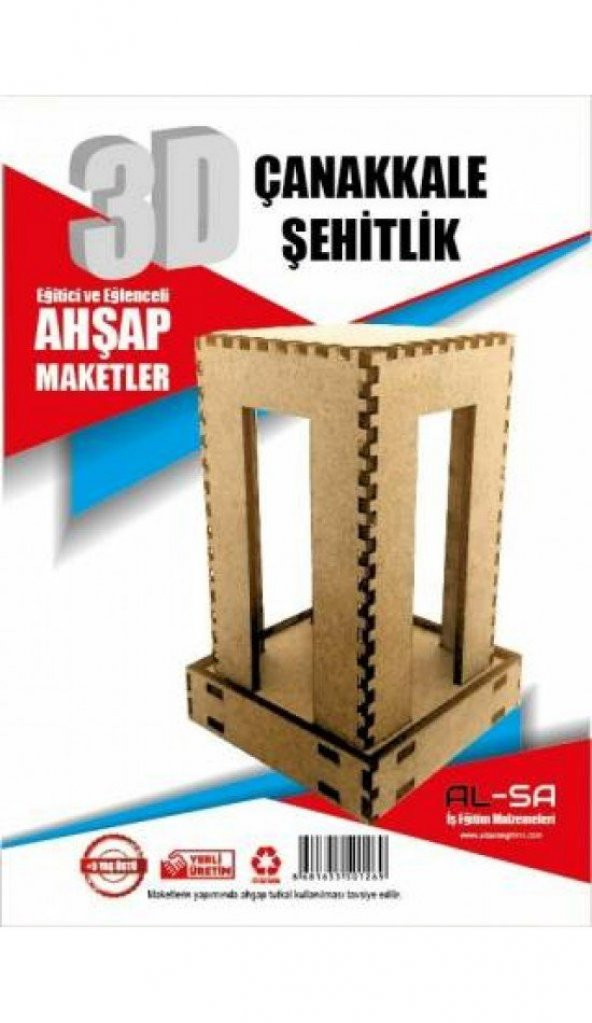 3D Ahsap Maket Çanakkale Anıt