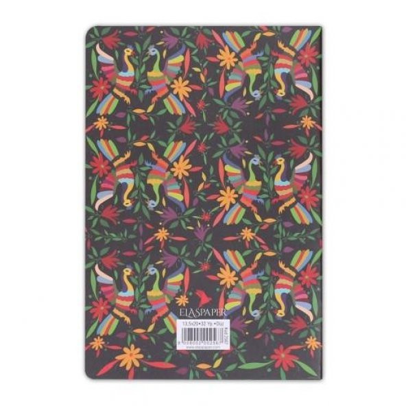 Frida Kahlo Walpaper Baskılı İnce Kapak Çizgisiz Defter - 2