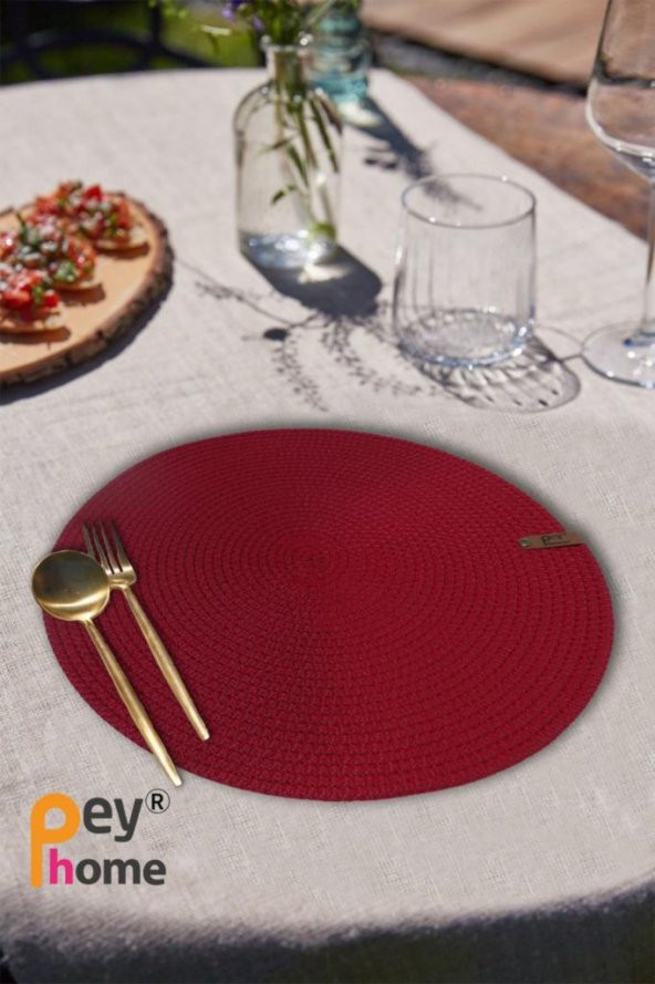 Amerikan Servis Supla Seti 6lı Yıkanabilir, Dayanıklı,ısıya Duyarlı, Uzun Ömürlü, Kırmızı Renk - 6