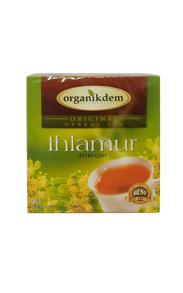 Organikdem Ihlamur Bitki Süzen Poşet Çay 2li 40 x 2 G