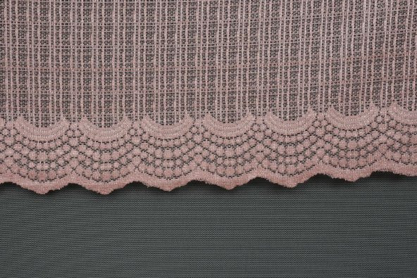 DAR ETEK GÜL KURUSU RENK TEK KANAT Hazır dikilmiş Pileli Fon Perde 75*260 cm - 3