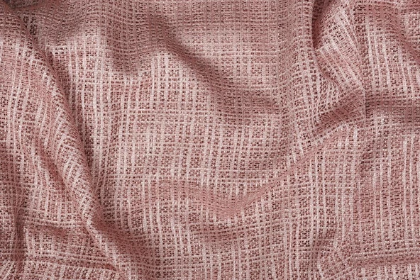 DAR ETEK GÜL KURUSU RENK TEK KANAT Hazır dikilmiş Pileli Fon Perde 75*260 cm ürün görseli 1