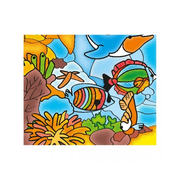 5001 KumToys Cam Vitray - Glass Painting - 1 Adet Stokta Olan Gönderilir - 6