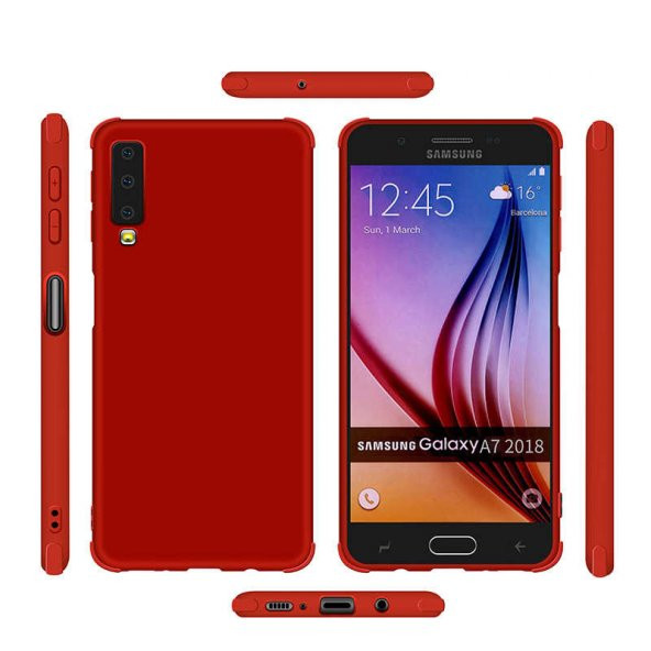 Samsung Galaxy A7 2018 uyumlu Kılıf Zore Neva Silikon - 2