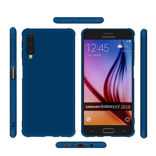 Samsung Galaxy A7 2018 uyumlu Kılıf Zore Neva Silikon - 3