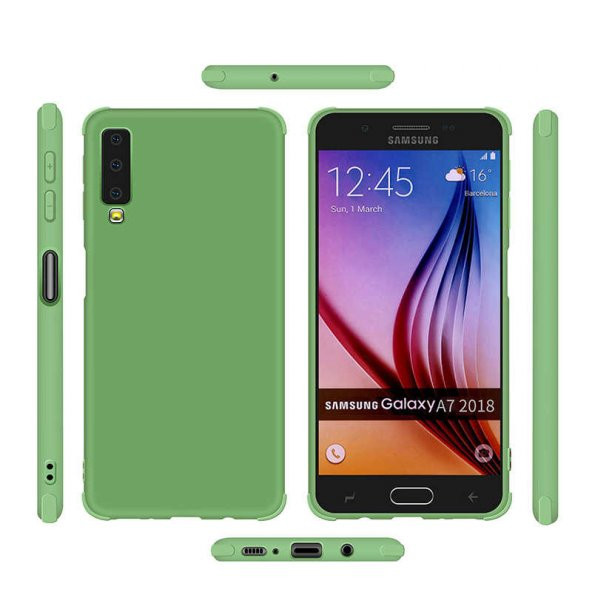 Samsung Galaxy A7 2018 uyumlu Kılıf Zore Neva Silikon - 8