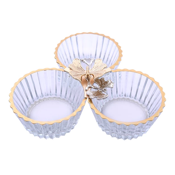 3 lü Servis Gold Kelebek