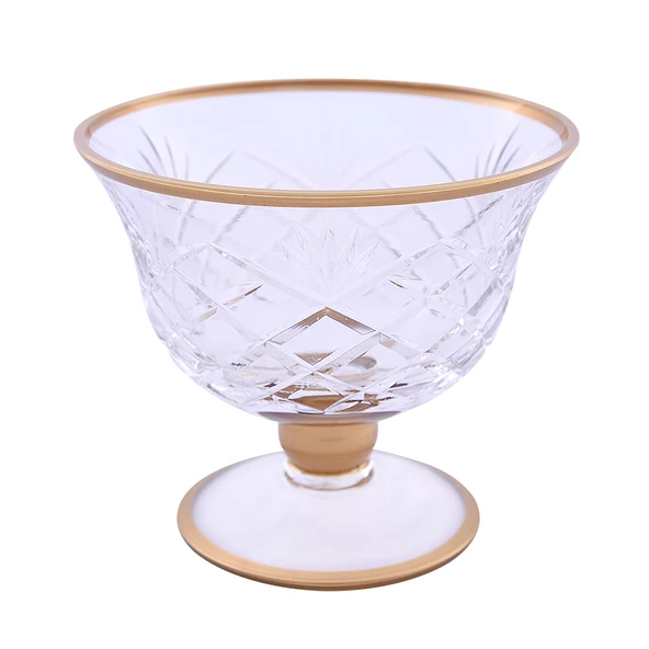 Dekorlu Ayaklı Şekerlik Gold 750D ürün görseli 1