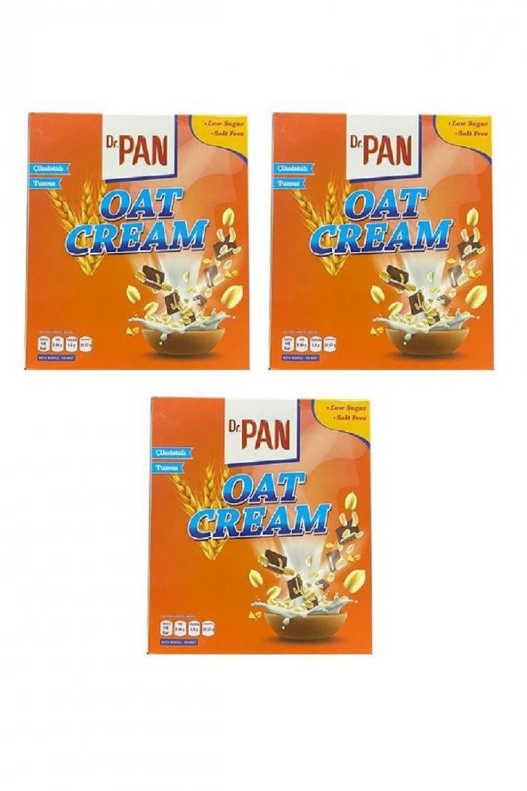 Dr Pan Oat Cream Çikolatalı Yulaf Kreması 400 g 3 Adet