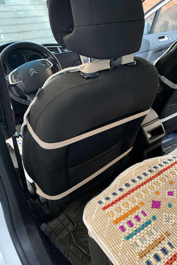 Oto Kılıf Kilim Ön ve Arka Koltuk 3lü Set Terletmez Universal - 3