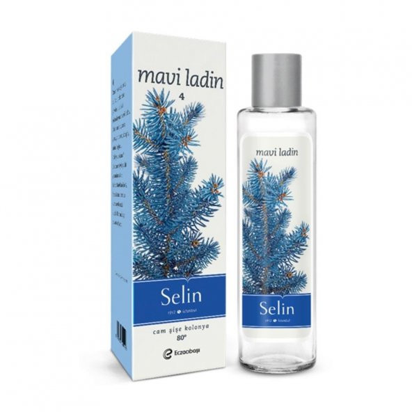 SELİN MAVİ LADİN KOLONYASI CAM ŞİŞE 80° 180 ML