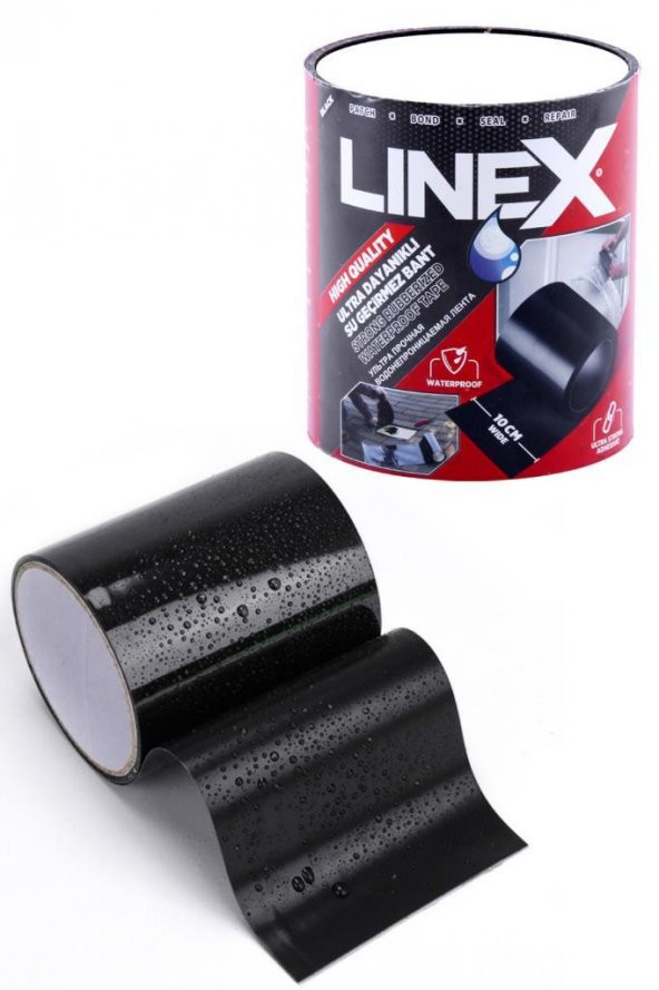 Linex Su Geçirmez Sızdırmaz Boru Tamir Yama Bant 10cm x 1.5 Metre - 4