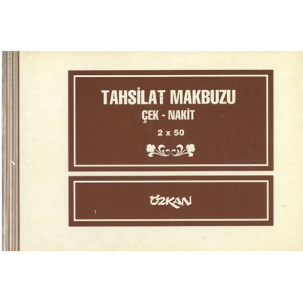 Özkan Tahsilat Makbuzu 2x50 Karbonsuz 3 adet - 1