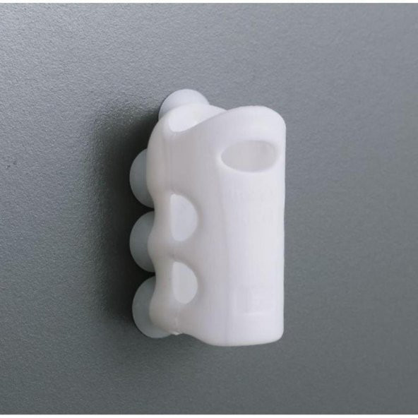 Silikon Vantuzlu Duş Başlığı Askısı Duş Ahize Tututcu Vidasız 7 Vantuzlu Tutucu - 4