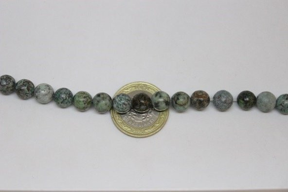 Afrika Turkuazı Taşı Dizi Royal Quality 8mm - Resim 4