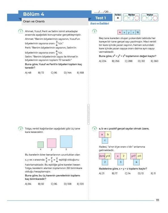TYT Matematik Soru Bankası Sınav Yayınları - 3