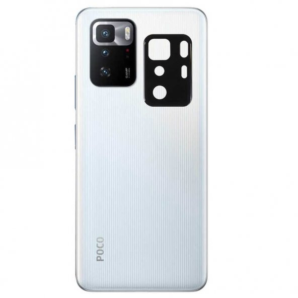 Gpack Xiaomi Poco X3 GT Kamera Lens Koruyucu Cam Siyah