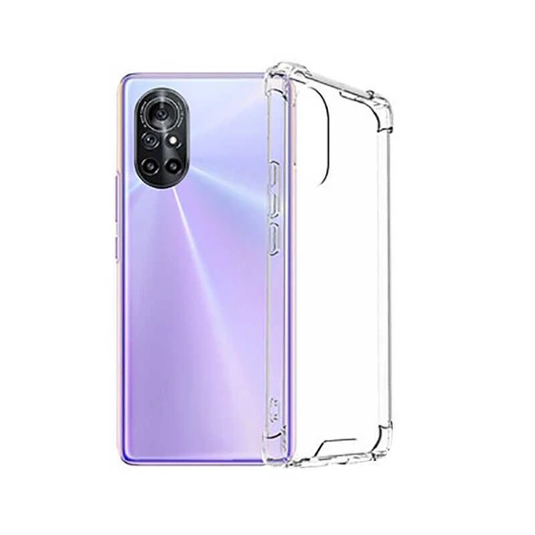 Gpack Huawei Nova 9 SE Kılıf Süper Silikon Korumalı ŞeffafNano Glass