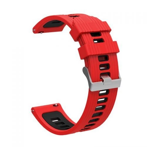 Gpack Samsung Galaxy Watch Active 4 40mm Kordon Delikli Çift Renk Şık Tasarım KRD 55 - 6