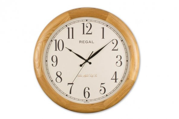 Ultima Regal Masif Ahşap Klasik Saat Açık Kahverengi 50cm