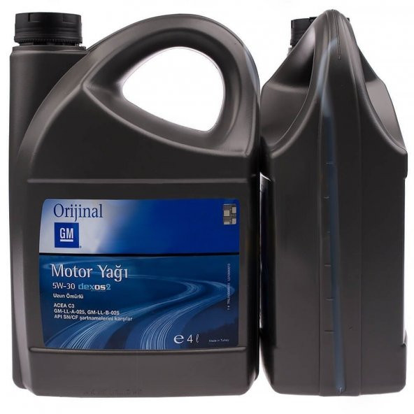 GM ORİJİNAL 5W30 4LT DPF MOTOR YAĞ DEXOS2 4AD KOLİ FİYATI 1KOLİ