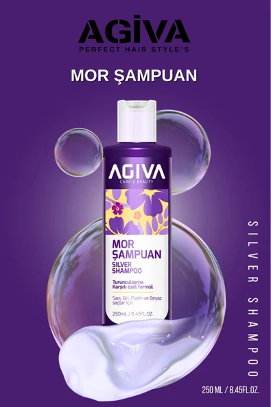 Agiva Mor Şampuan Turunculaşma Karşıtı 250 ml