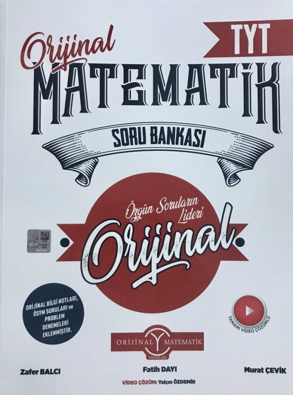 TYT Orijinal Matematik Soru Bankası Orijinal Yayınları