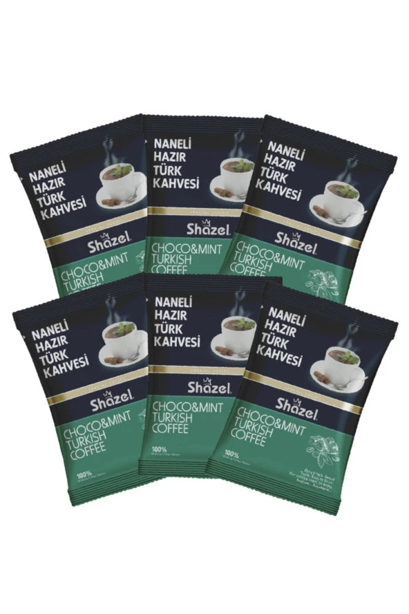 Naneli Hazır Türk Kahvesi 100 Gr (100 Gr X 6 Adet)