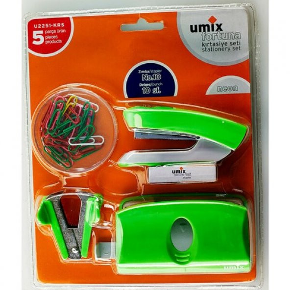 Umix 5li Set Yeşil Neon Renk