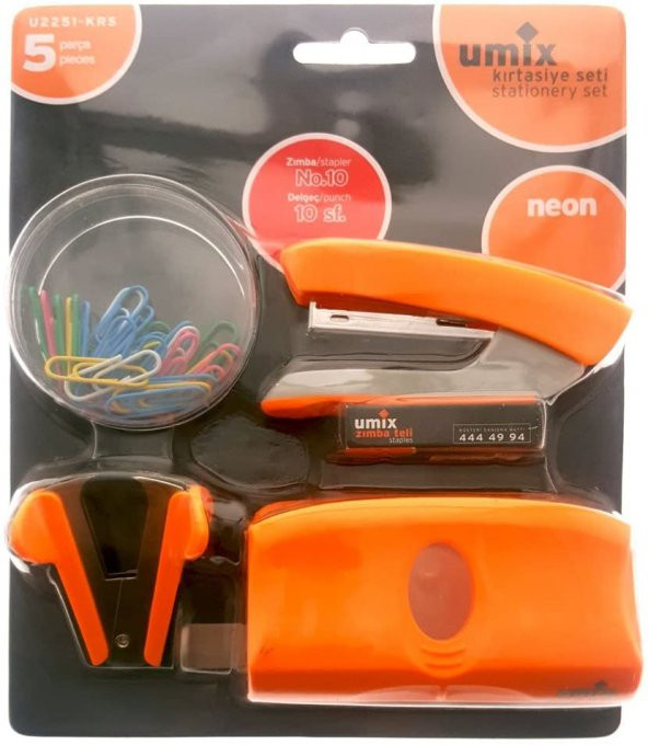 Umix 5li Set Turuncu Neon Renk