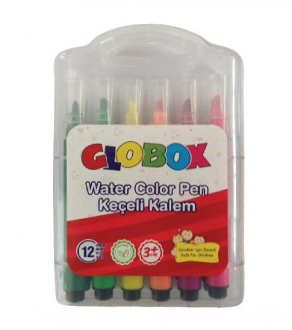Globox 12 Renk Keçeli Kalem