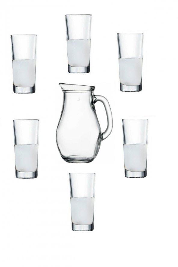 Alanya 7 Parça Rakı Bardak 175 Cc /sürahi Seti 412200