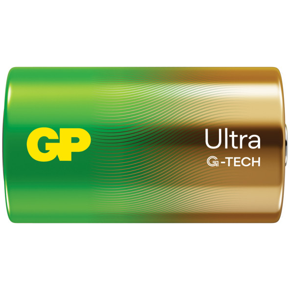 G-TECH Ultra Alkalin Kalın LR20 - D Boy 1.5V Pil 2'li Kart - 2