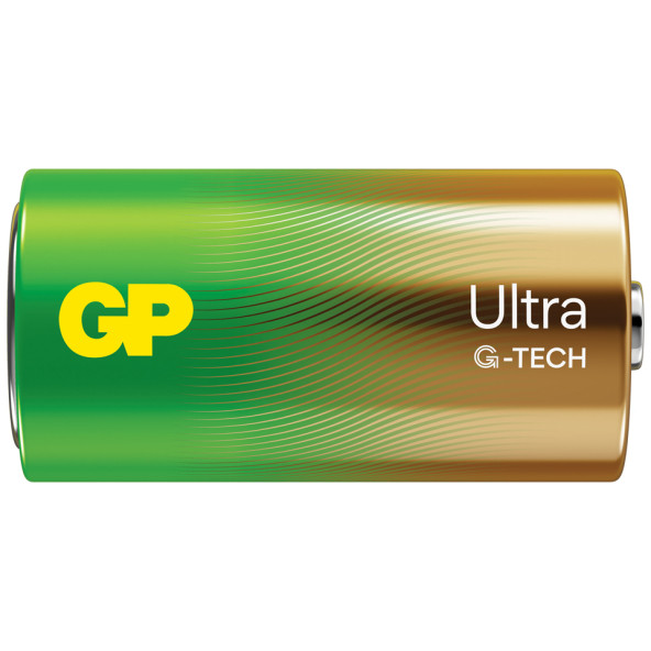 GP G-TECH Ultra Alkalin Orta LR14 - C Boy 1.5V Pil 2'li Kart - 2
