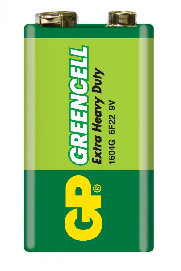 GP Batteries GP1604G Greencell 6F22/1222/9V Pil 9 Volt Tekli Kart - 2