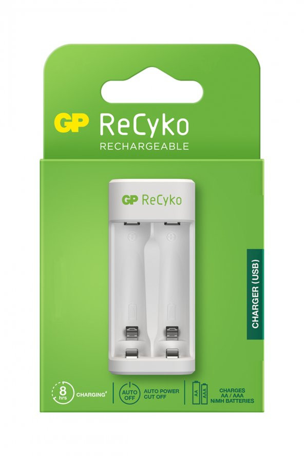 GP E211 USB AA-AAA Şarj Cihazı  GP 2700 Serisi AA 4lü Kalem Pil  GP 1000 Serisi AAA 4lü İnce Pil - 2