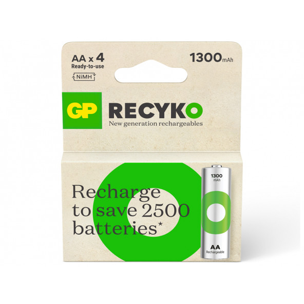 GP ReCyko 1300 Serisi AA Kalem 8li Şarj Edilebilir Pil - 3