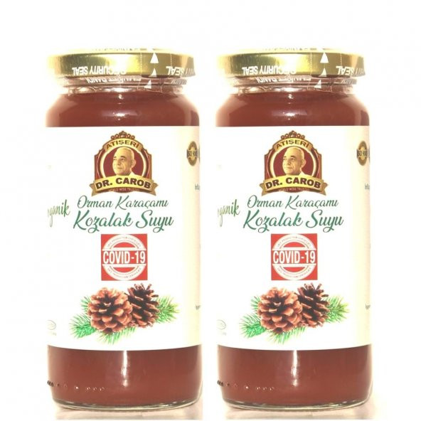 ATIŞERİ MERSİN ZİRAAT ORGANİK KARAÇAM KOZALAK SUYU 2Lİ SET (2X230GR)