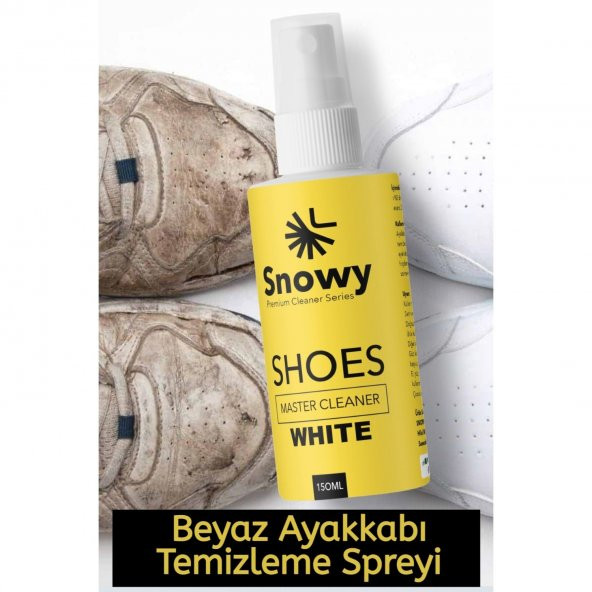 Snowy Shoes Master Cleaner Fırça Temizleme Spreyi Finish Bezi Ayakkabı Temizleme 3 Lü Süper Set - 1