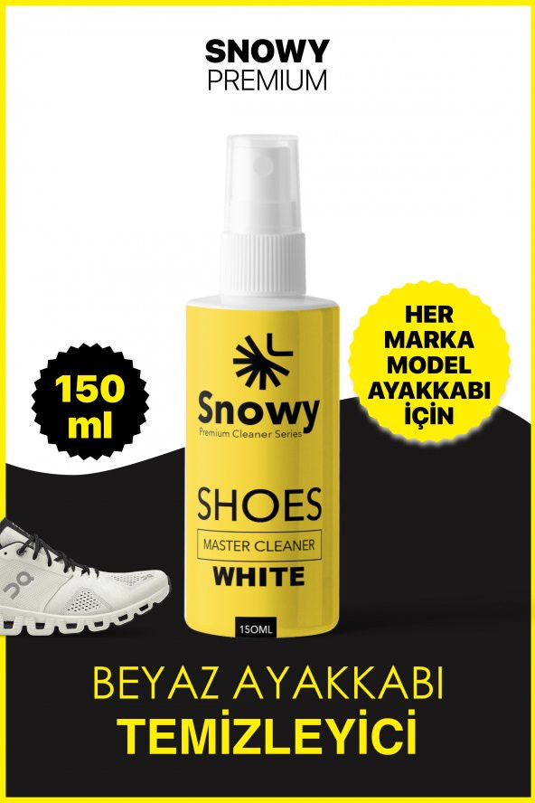 Snowy Shoes Master Cleaner Fırça Temizleme Spreyi Finish Bezi Ayakkabı Temizleme 3 Lü Süper Set - 2
