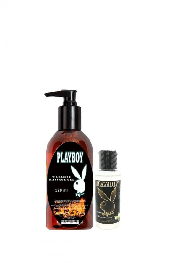 Playboy Aromaterapi  Isıtıclı Massage Oil 120 ml + Jasmin Aromalı Massage Vücut Masaj Yağı 50 ML