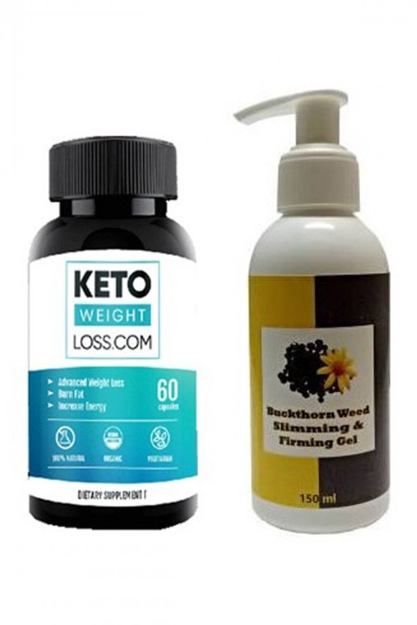 Keto Actives Weight Loss 60 Pcs + Buckthorn Slimming & Firming Acı Çehre Tohumu Peeling 150 ml