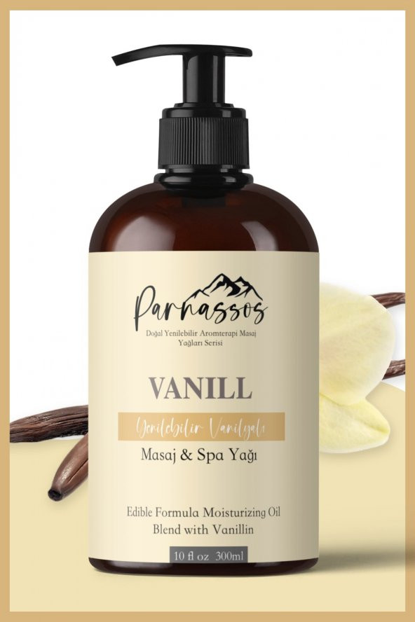 Parnassos 300ml Doğal Vanilya Özlü 150ml Çikolata Aromalı Aromaterapi Masaj Yağı 2li Set - 2