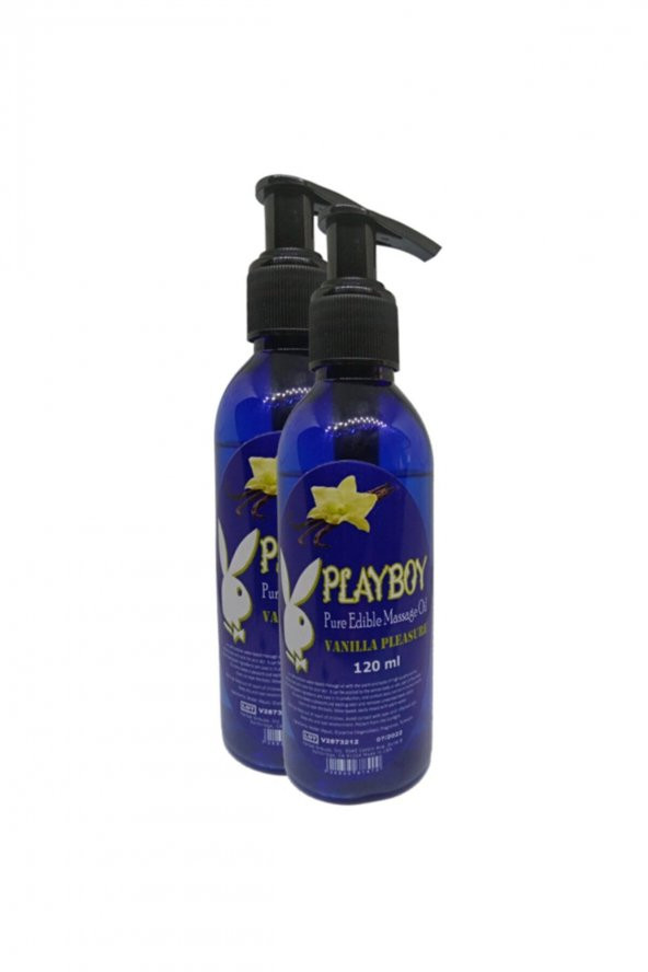 Playboy Pure Edible  Aromaterapi  Oil 120ml Vanilya Aromalı Masaj Yağı 2 Adet
