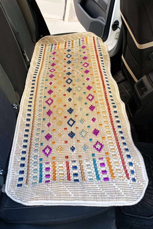 Oto Kılıf Kilim Ön ve Arka Koltuk 3lü Set Terletmez Renki - 2