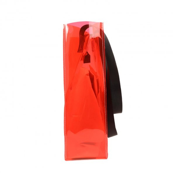 KH-ŞEFFAF YAN KOL ÇANTASI KIRMIZI RED - 2