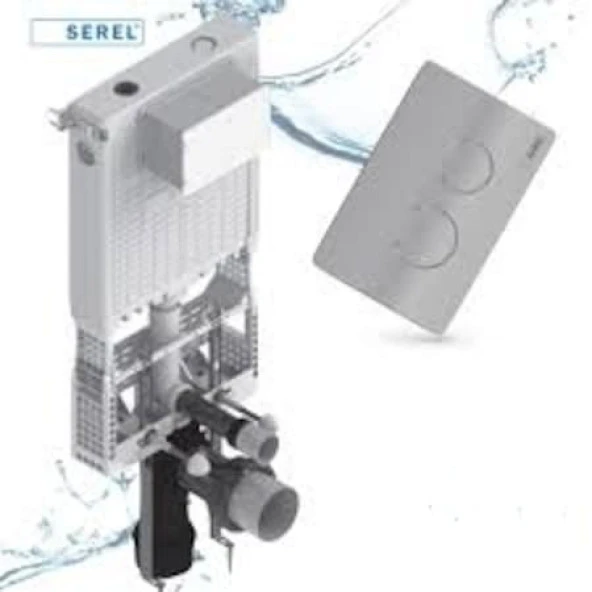 Serel Gömme Rezervuar Kumanda Paneli P570180 - 3