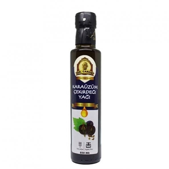ATIŞERİ MERSİN ZİRAAT DR CAROB SOĞUK PRES KARAÜZÜM ÇEKİRDEĞİ YAĞI